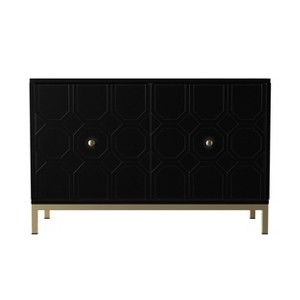 Gramdlynn Two-Door Accent Cabinet - HZ1221805 - Black - SEI - 1 of 4