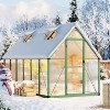GustoWave  6x11 Ft Aluminum-Framed Polycarbonate Greenhouse Kit - 2 of 4