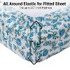 HLC.ME Floral Multi-Piece Bed Sheets Set - Wrinkle Resistant & Ultra Soft - Fits Mattresses up to 15 Inches Deep - 2 of 4