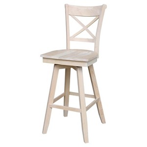 International Concepts Charlotte Bar Height stool - 30 in. Seat Height - 1 of 4