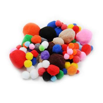 Glitter Pom Poms 1 40-Pack  Sparkling Assorted Colors - Craft Basics -  Craft Basics - The Craft Shop, Inc.