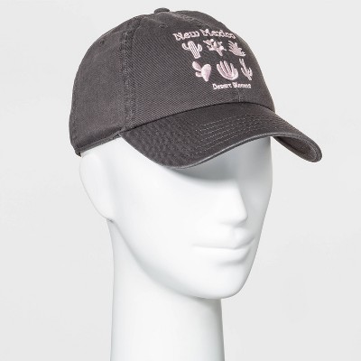 Mighty Fine Women's New Mexico Cactus Baseball Hat - Gray One Size