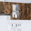 CLIHOME Bathroom Wall Mounted Cabinet, Narrow Wall Cabinet, Hanging Cabinet for Living Room, Multi-Function Kitchen Side Cabinet - 4 of 4