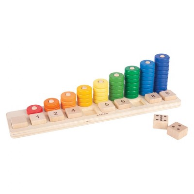 Kaplan Early Learning Co. Natural Wooden Stack and Sort Board