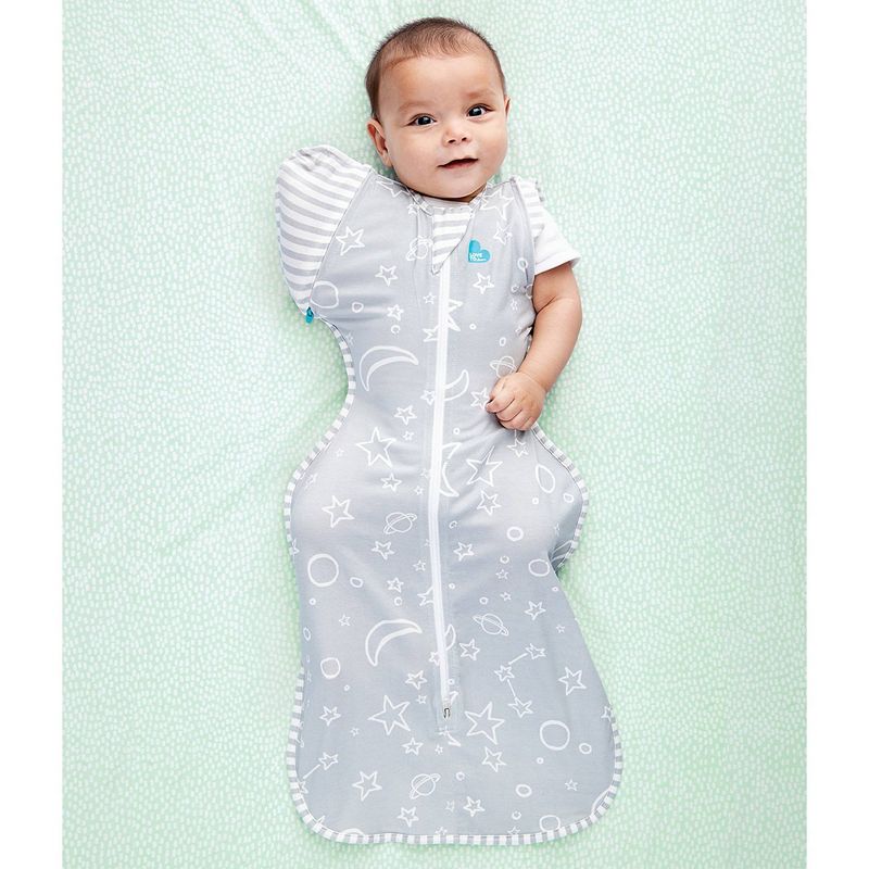 Love to Dream Swaddle Wrap - Moon and Stars Gray, 2 of 6