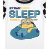 Minions Speak Less Sleep More Youth Short Sleeve Shirt & Checkerboard Sleep Pajama Pants Set - 3 of 4
