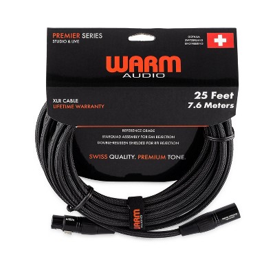Warm Audio Premier Series XLR Female to XLR Male Microphone Cable - 25-foot