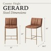 Maven Lane Gerard High Back Vegan Leather Counter Height Bar Stool - 4 of 4