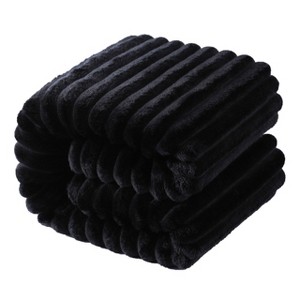 All Seasons Plush Flannel Blanket, Soft and Warm Bed Blanket for Couch Sofa Bed - NTBAY - 1 of 4