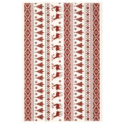 Coolmee Christmas Washable Rugs Snowflake Rug Non Slip Soft Non Shedding Indoor Holiday Decor Carpet for Living Room Bedroom