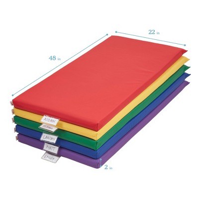 Floor Cushion 2-Inch Toddler Thick Rainbow Rest Nap Mats W/Transparent ...