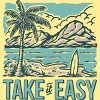 Men's Design By Humans Take it easy By Alexgunawan7390 T-Shirt - 2 of 3