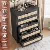 39'' Tall Dresser for Bedroom, 5 Tier Rattan Chest of Drawers with Charging Station, Freestanding Entryway Storage Cabinet for Living Room, Apartment - 4 of 4