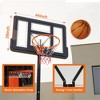 YONWAY Poolside Basketball Hoop Stand, Outdoor portable Basketball Rack, Suitable for Children and Adults, Durable Family Game Set , Black - 4 of 4