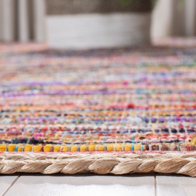 Coastal Charm Montauk 3' x 5' Hand-Woven Multicolor Cotton Rug