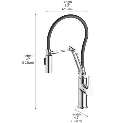 Matte Black Brass Low Arc Pull-out Spray Kitchen Faucet