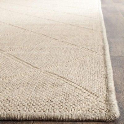 Palm Beach Beige Geometric Flat Woven 8' x 10' Area Rug