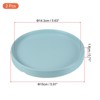 Unique Bargains Indoor Ceramic Round Plant Pot Saucers Tray 2 Pcs - 2 of 4