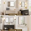 Whizmax Bathroom Rectangle Mirror, Black Mirror, Environmentally Friendly Resin Mirror, Anti-Rust, Hangs Horizontally or Vertically - 4 of 4
