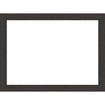 Amanti Art Rustic Plank Espresso Narrow Framed Dry Erase Magnetic Board
