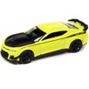 2019 Chevrolet Camaro Nickey ZL1 1LE Shock Yellow w/Matt Black Hood & Stripes 14670 pcs 1/64 Diecast Model Car by Auto World - 2 of 3