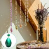 Unique Bargains Crystal Pendants Teardrop Beads for DIY Lamp Arts Crafts Decoration 10 Pcs - 4 of 4