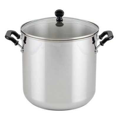 Farberware 10.5qt Aluminum Nonstick Stockpot With Lid Silver : Target