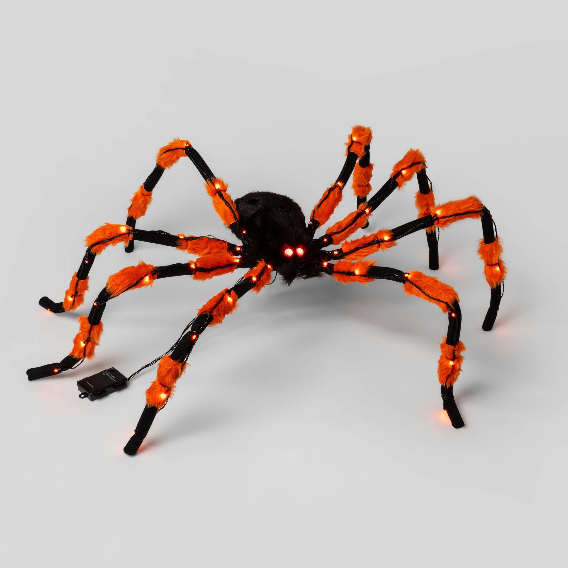 5' LED Lit Hanging Spider - Hyde and EEK! Boutique™: Battery Operated, Indoor/Outdoor Décor