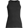 Lands' End Women's 2x2 Rib Crew Neck Tank Top - 2 of 3
