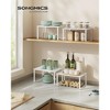 Cabinet Organizer Shelf, Kitchen Counter Shelves, Kitchen Storage, Spice Rack, Stackable, Expandable, Metal and Engineered Wood - 2 of 4