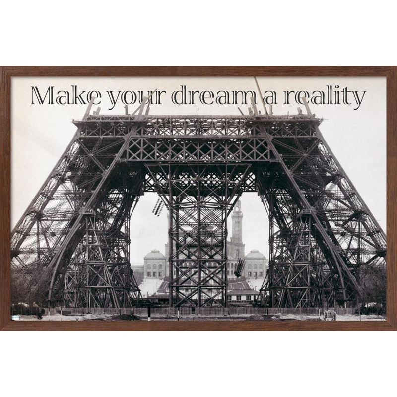 Trends International Eiffel Tower Construction Framed Wall Poster Prints, 1 of 7