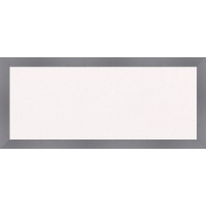 32"x14" Edwin Wood Frame White Cork Board Gray - Amanti Art - 1 of 4
