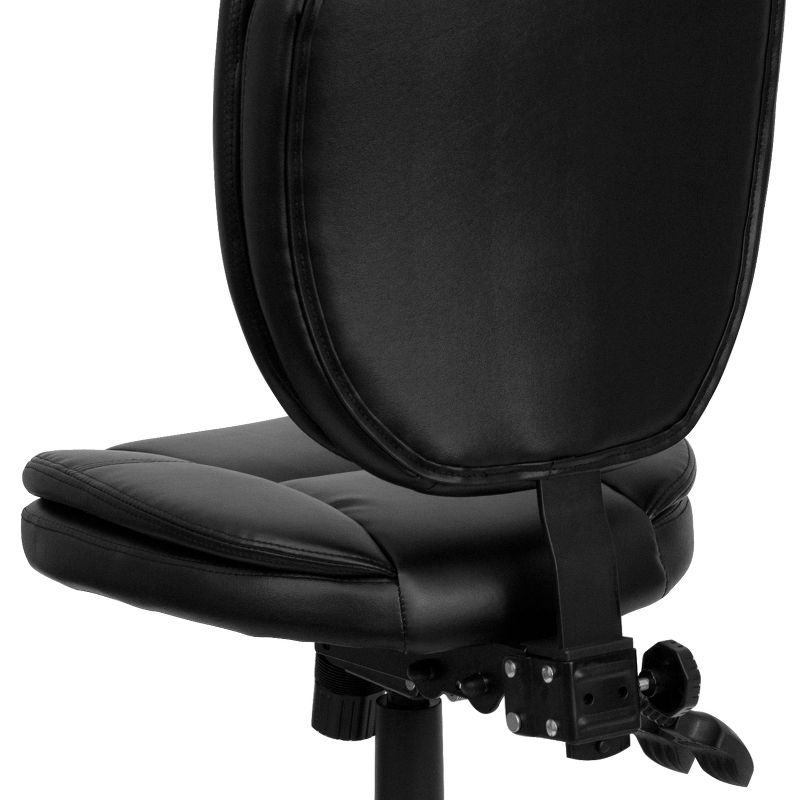 Emma and Oliver Mid-Back Multifunction Pillow Top Swivel Ergonomic Task Office Chair, 5 of 11