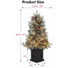 Christmas Tree for Front Door, Christmas Tree with Potted, Xmas Tree with Red Berries, Xmas Tree for Holiday Decor - 2 of 4