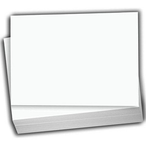 Hamilco White Cardstock Thick Paper - 5 x 7" Blank Heavy Weight 120 lb Cover Card Stock - 100 Pack - 1 of 4