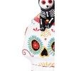 Gallerie II Laying Down Festive Feline Cat Sugar Skull Decorative Tabletop Table Figure Figurine - image 2 of 4