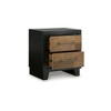 Signature Design by Ashley Kraeburn Modern Nightstand with 2 Drawers - Contemporary Two-Tone Brown and Black Finish - 4 of 4