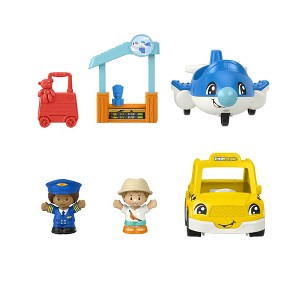 Fisher-Price Little People Take A Trip Playset with Airplane, Taxi