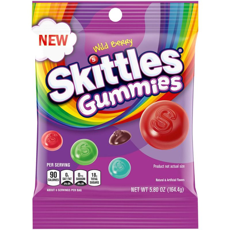 Skittles Wildberry Gummies Candy Peg - 5.8oz, 1 of 10
