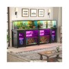 Aheaplus 55-75 Gallon Rectangle Aquarium Stand with Power Outlets & LED Light,Fish tank stand - 4 of 4