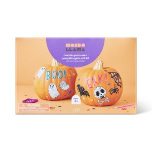 Halloween Craft Gem Art Pumpkin Decorating Kit - Mondo Llama™ - 1 of 2