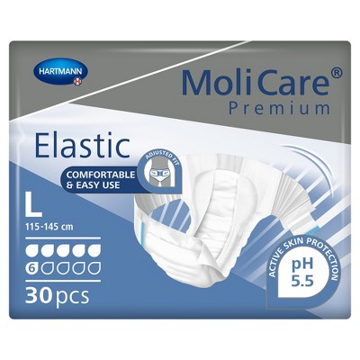 MoliCare Premium Elastic 6D Incontinence Brief, Unisex, Large