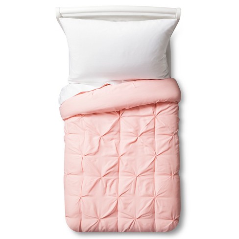 Toddler Pinch Pleat Comforter Light Pink Pillowfort Target