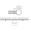Linen Avenue Clear Acrylic Single and Double Window Curtain Rod Set - 2 of 4