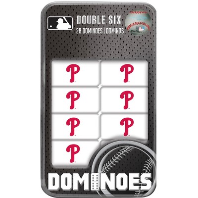 MasterPieces Officially Licensed MLB Philadelphia Phillies 28 Piece Dominoes Game for Adults