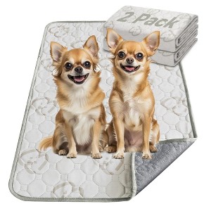 FXW Washable Pee Pads for Dogs, Puppy Pads with Super Absorbent, 2 Pack - 1 of 4