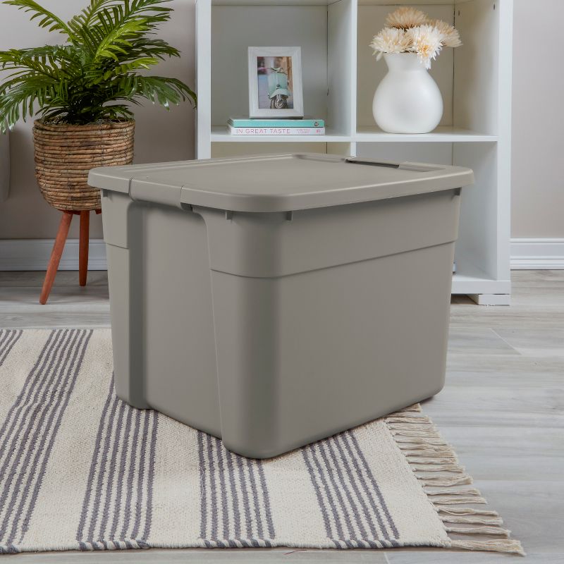 20gal Latching Storage Tote Light Gray - Brightroom&#8482;, 5 of 8