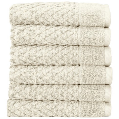 100% Cotton Quick-dry Diamond Textured Bath Towel Set (hand Towel