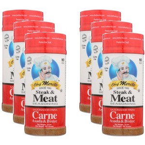 Chef Merito Seasoning Carne Asada - Pack of 6 - 14  OZ - 1 of 2