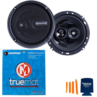 Memphis 1 Pair of PRX603 6.5" Speakers With Swivel Tweeters and Sound Deadening